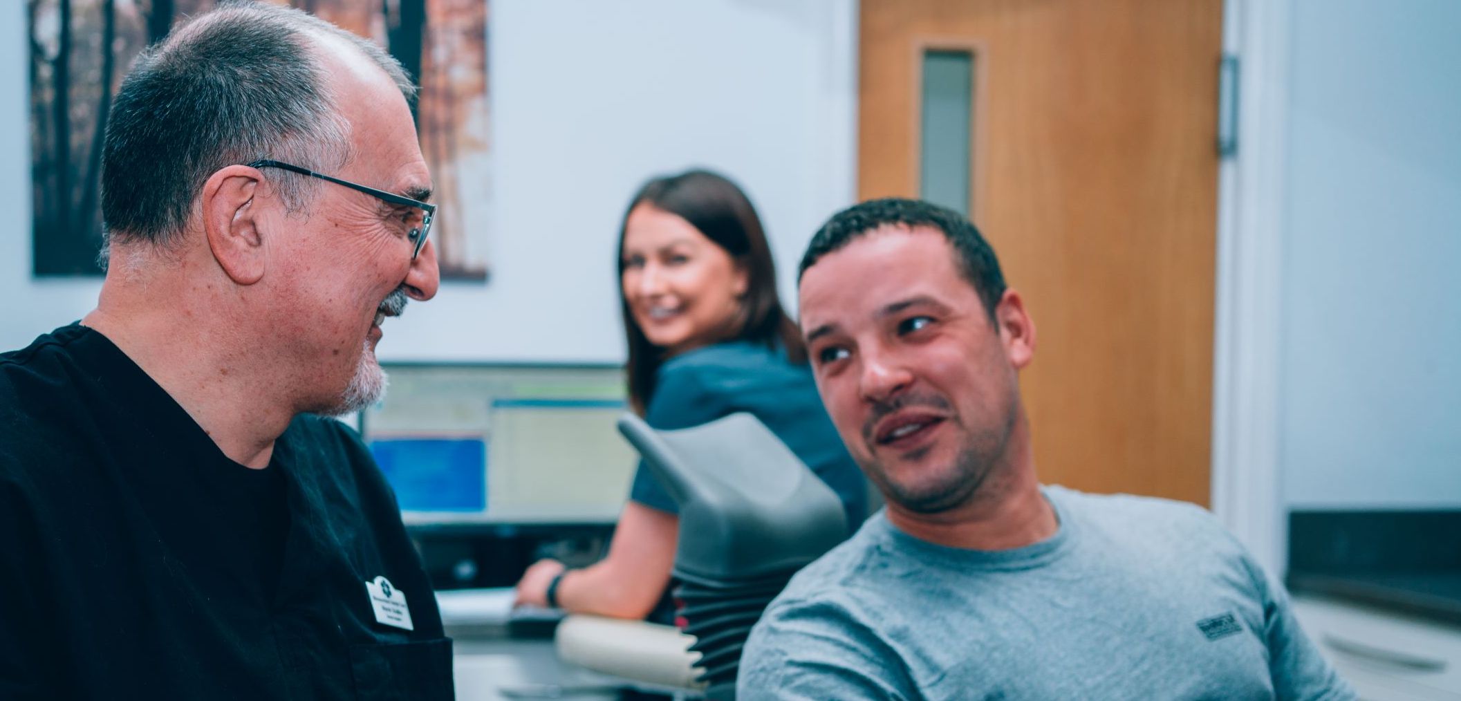 Welcoming new patients.