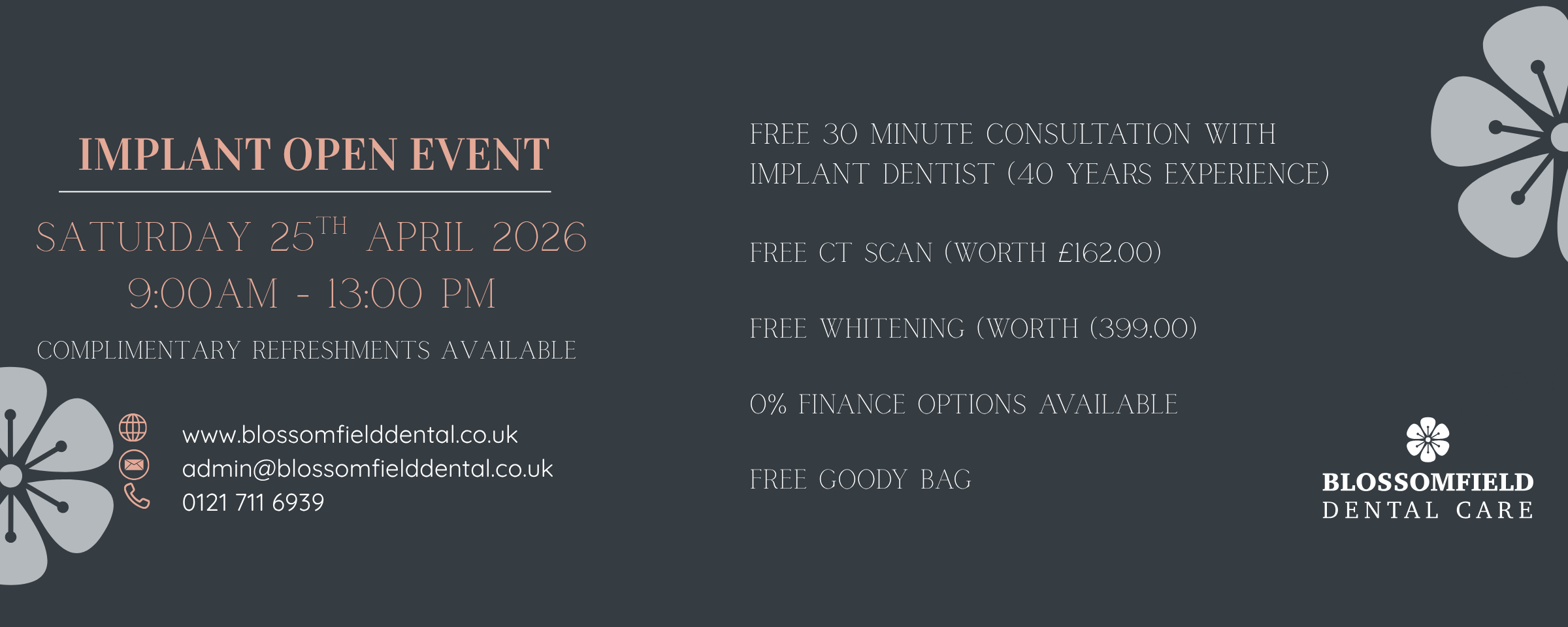 Discover Dental Implants: Open Day at Blossomfield Dental Care